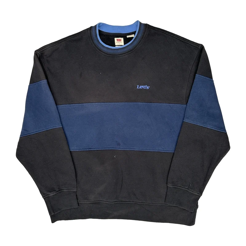 Relaxed Fit Levis Sweatshirt - Large Black Cotton