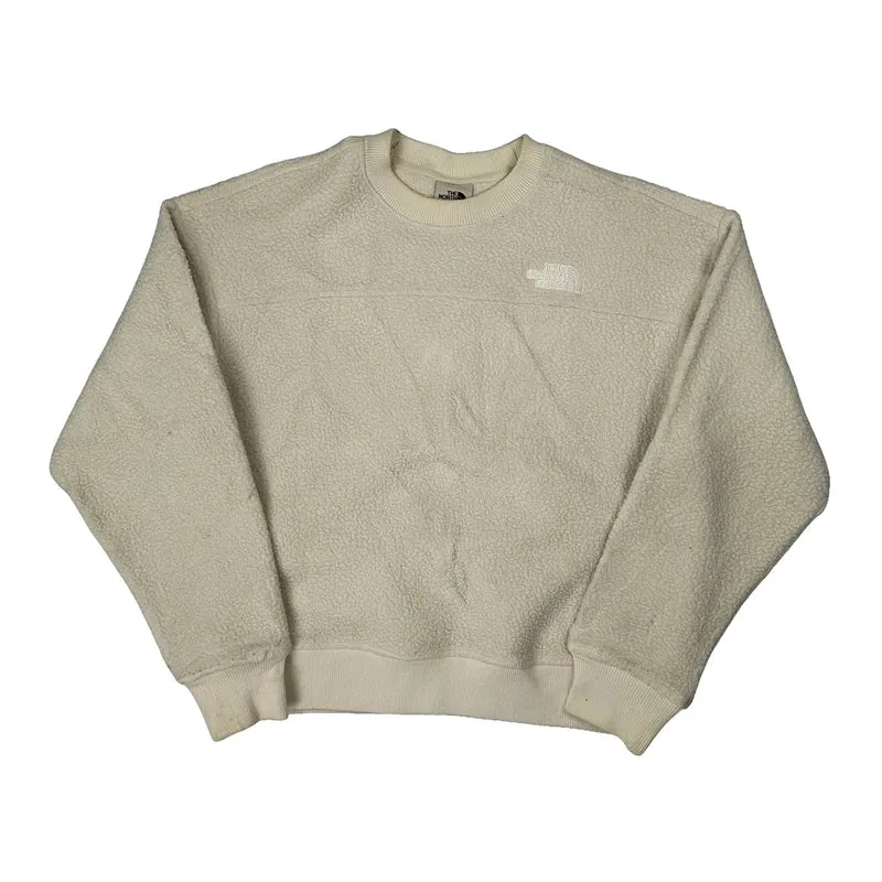 The North Face Fleece - Small Cream Polyester