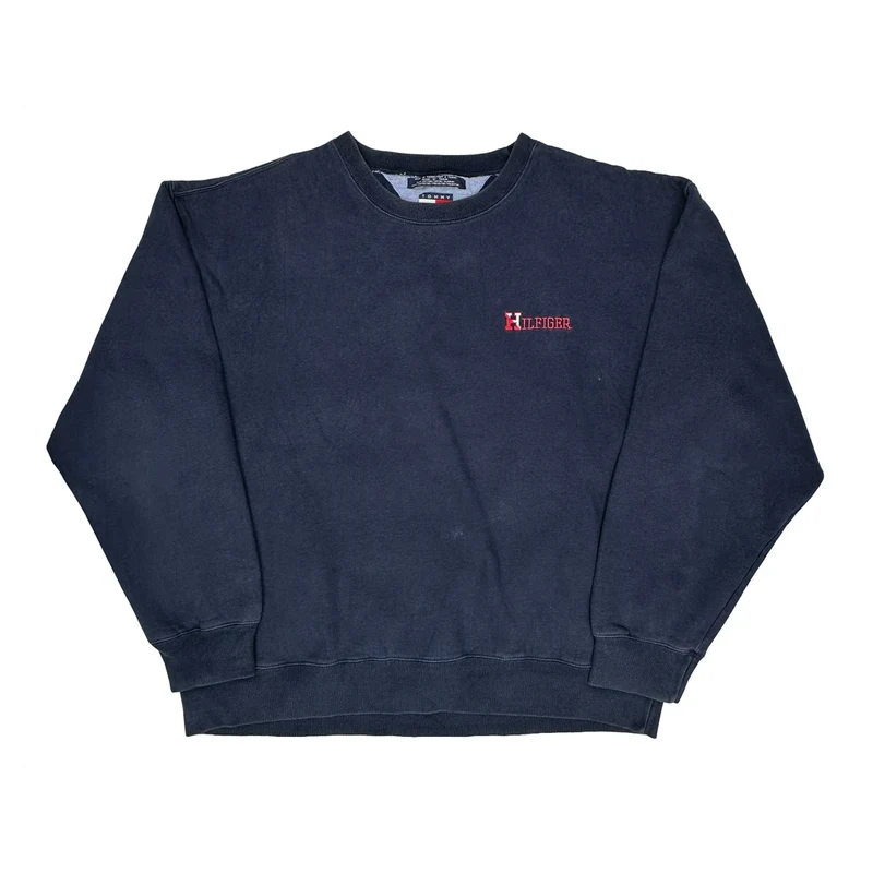 Tommy Hilfiger Sweatshirt - XL Navy Cotton