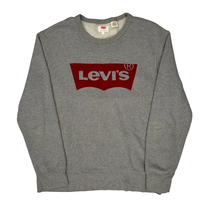 Levis Sweatshirt - Large Grey Cotton