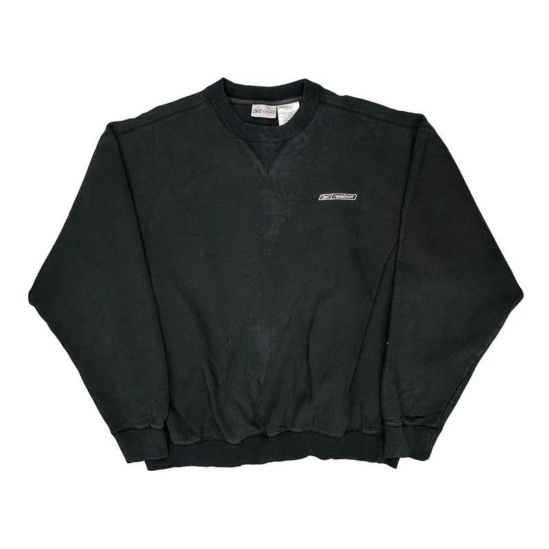 Reebok Sweatshirt - XL Black Cotton