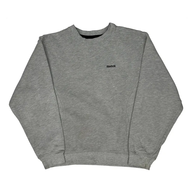Reebok Sweatshirt - XL Grey Cotton
