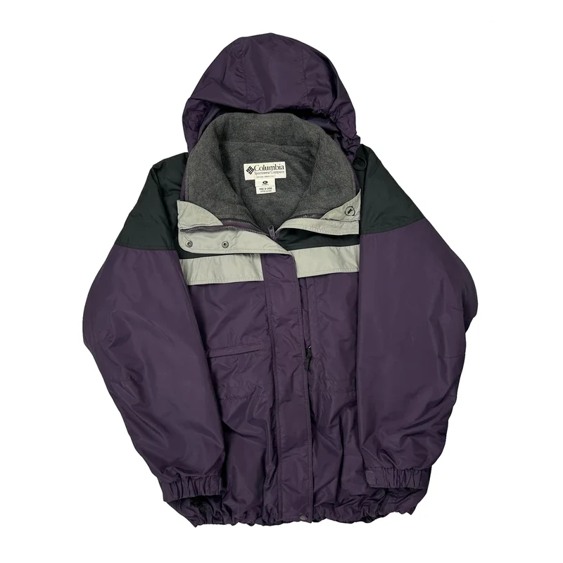 Columbia Oversized Ski Jacket - XL Purple Polyester