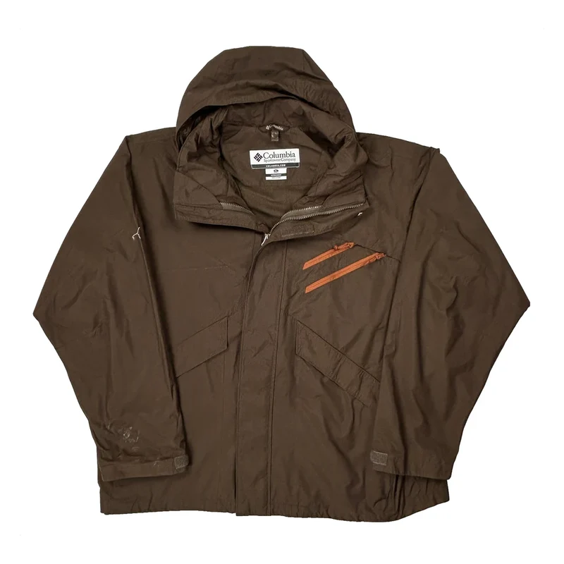 Columbia Waterproof Jacket - XL Brown Polyester