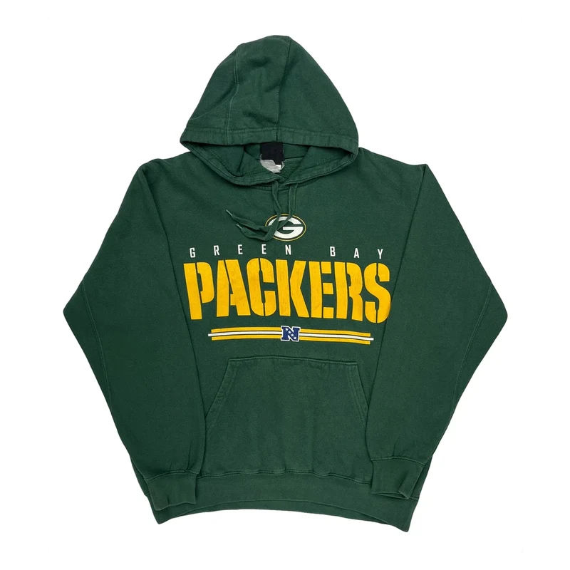 Green Bay Packers Nfl Football Hoodie - Large Green Cotton
