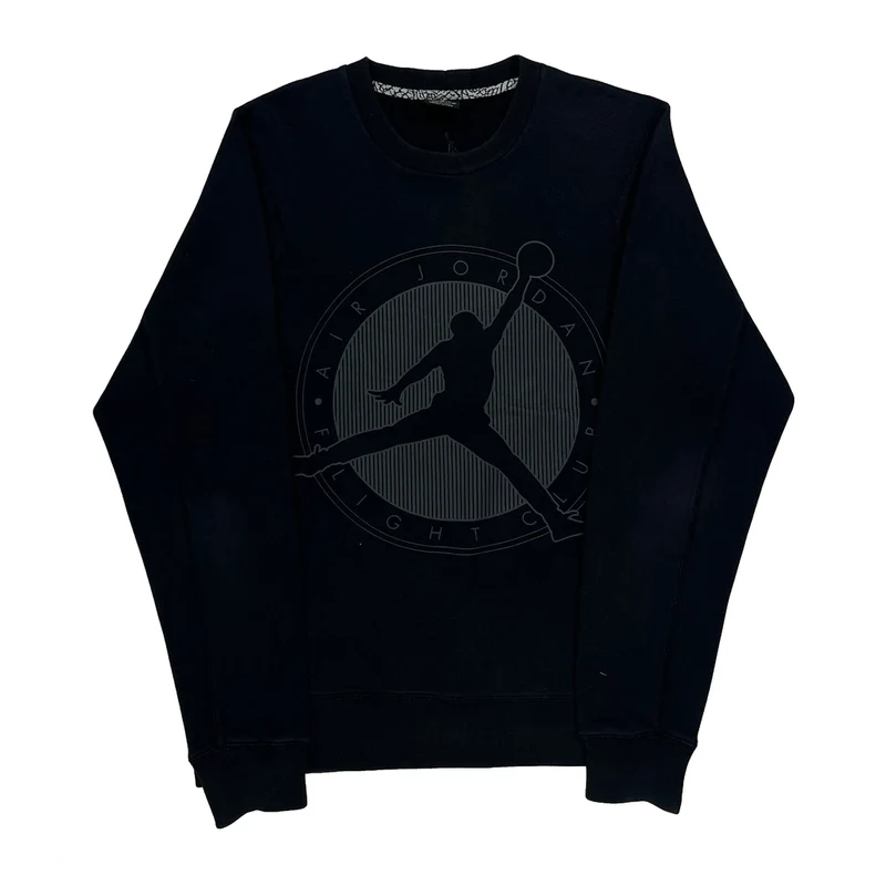 Air Jordan Flight Club Jordan Sweatshirt - Medium Black Cotton