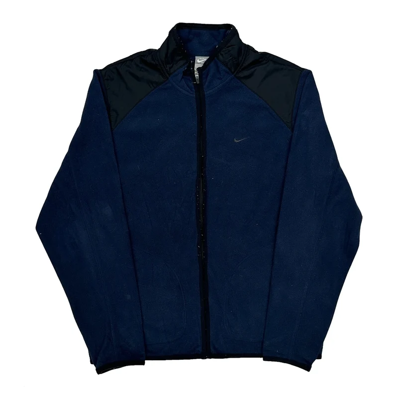 Nike Fleece Jacket - Medium Blue Polyester