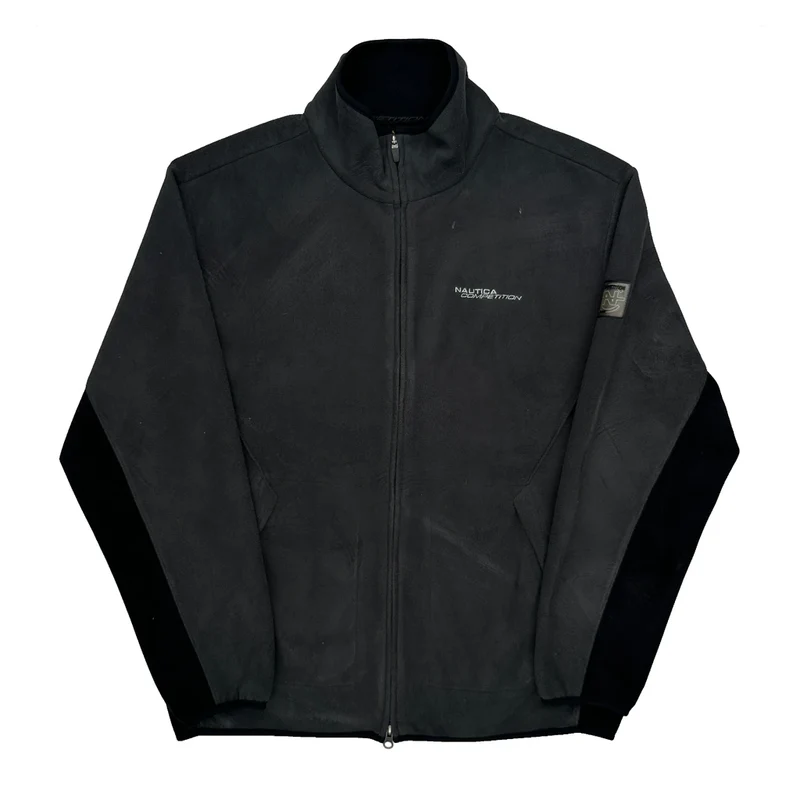 Nautica Fleece Jacket - Large Black Polyester