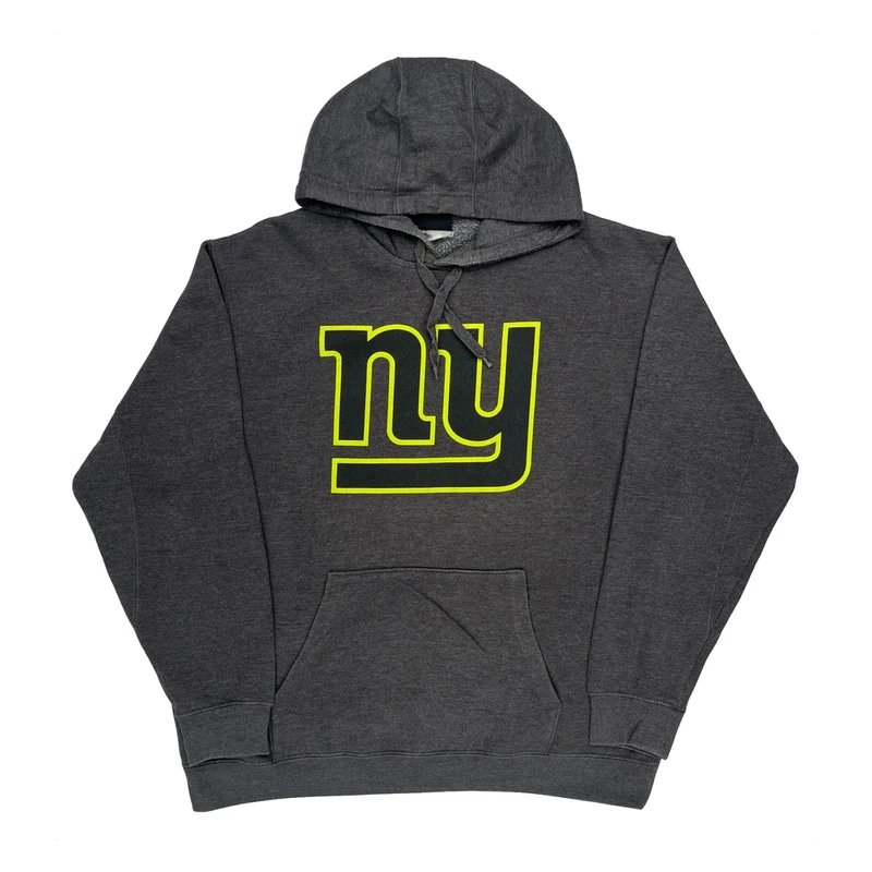 New York Giants Nfl Hoodie - XL Grey Cotton Blend