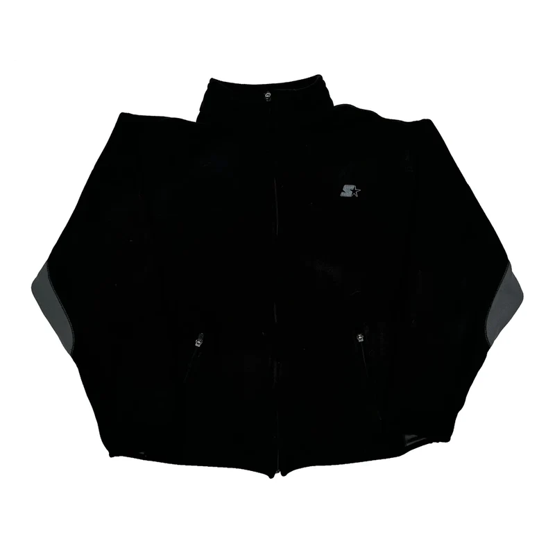 Starter Fleece Jacket - Medium Black Polyester