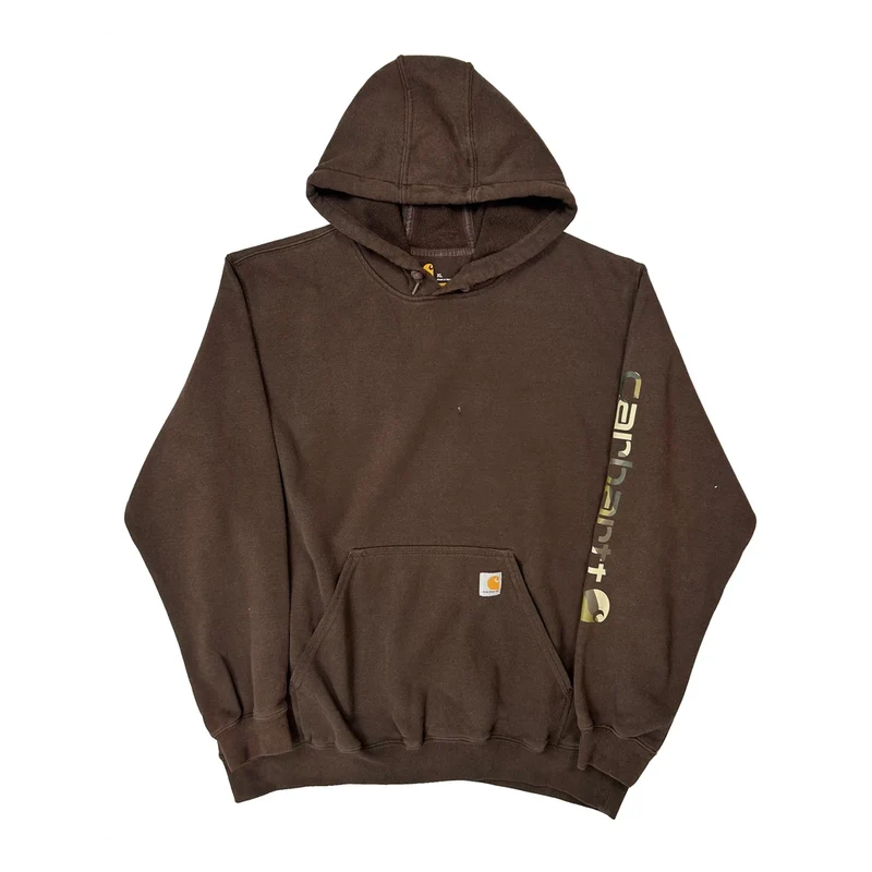 Carhartt Hoodie - XL Brown Cotton