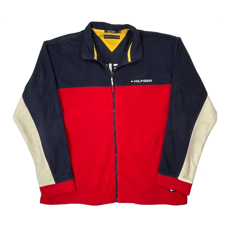 Hilfiger Spellout Tommy Hilfiger Spellout Fleece Jacket - XL Red Polyester