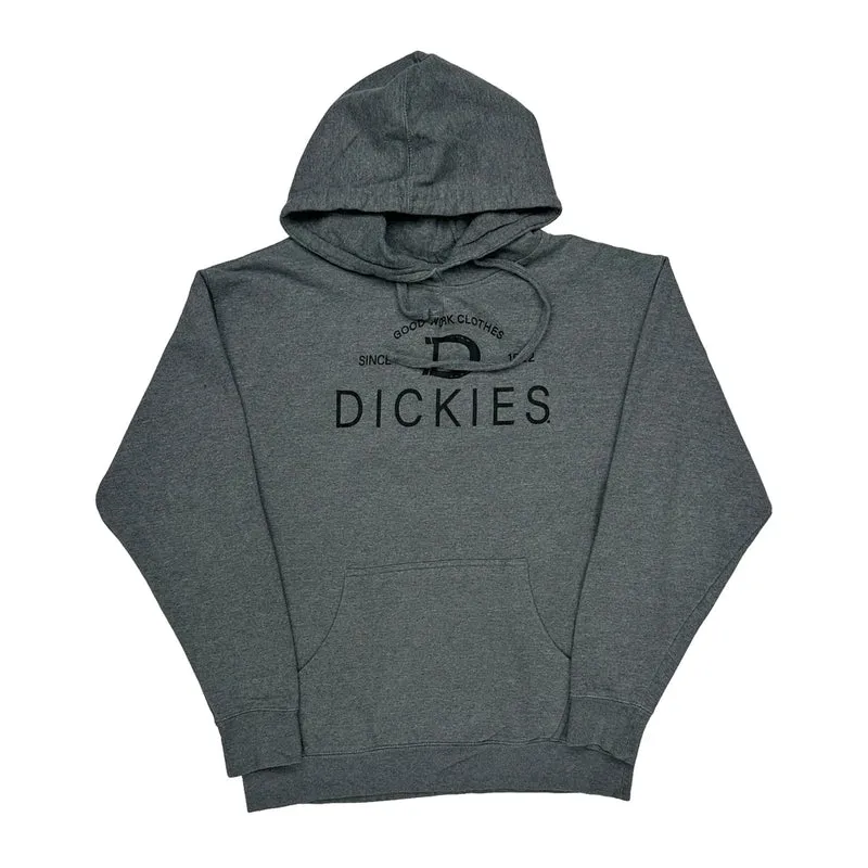 Dickies Hoodie - Large Grey Cotton Blend