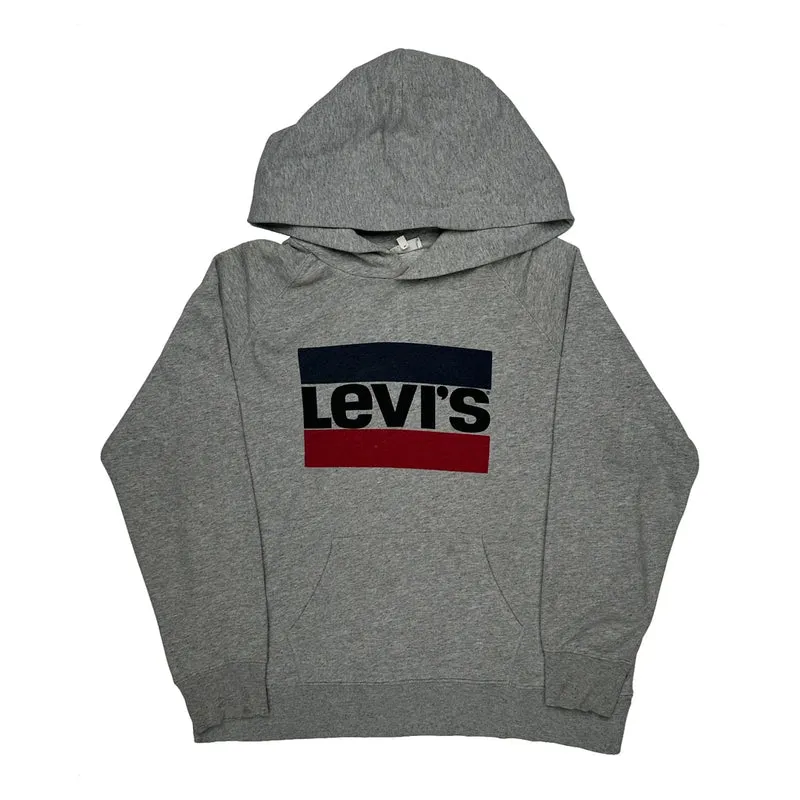 Levis Hoodie - Large Grey Cotton