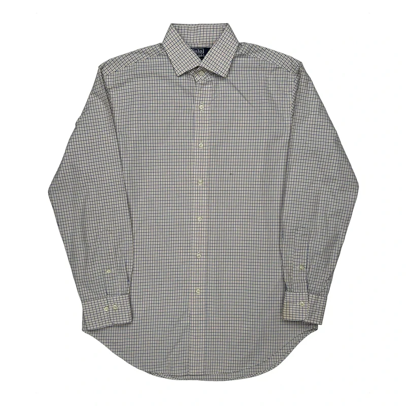 Polo By Ralph Lauren Checked Shirt - Medium Blue Cotton