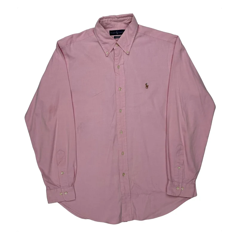 Ralph Lauren Shirt - Large Pink Cotton