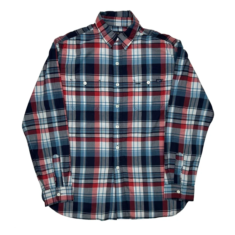Polo By Ralph Lauren Checked Shirt - Large Multicoloured Cotton