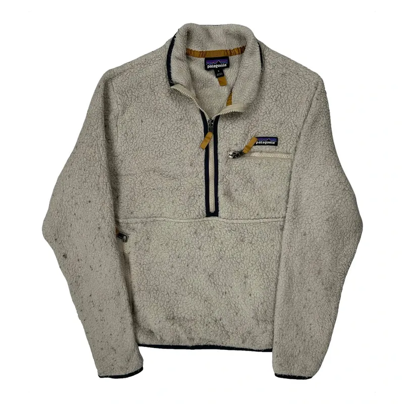 Patagonia Fleece - Small Cream Polyester