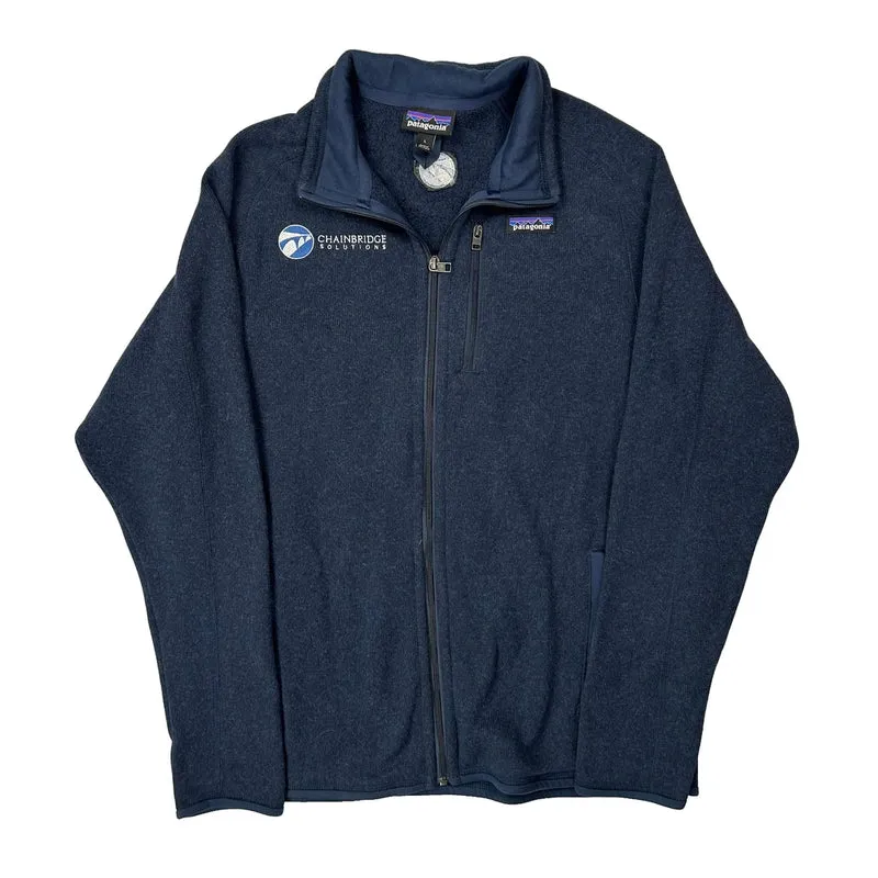 Patagonia Fleece Jacket - Large Blue Polyester