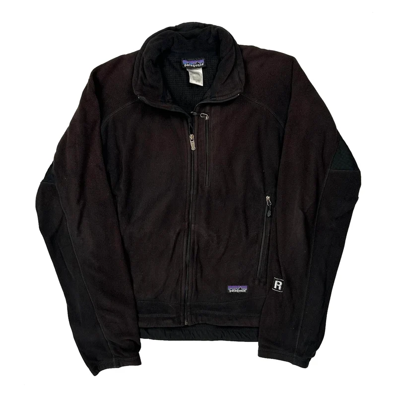 Patagonia Fleece Jacket - Medium Black Polyester