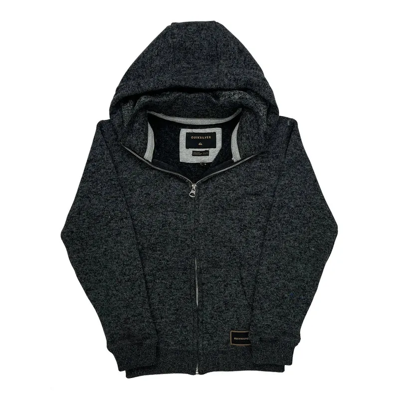 Quiksilver Hoodie - Large Grey Cotton Blend