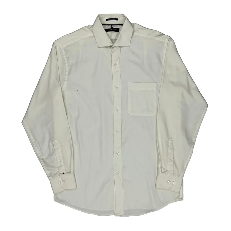Tommy Hilfiger Shirt - Medium White Cotton