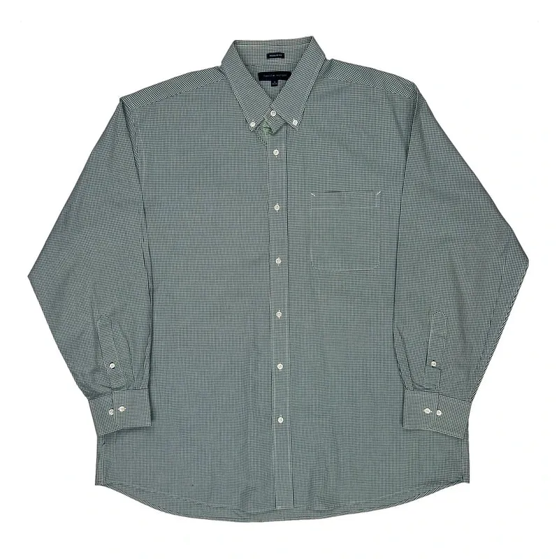 Tommy Hilfiger Checked Shirt - 2XL Green Cotton
