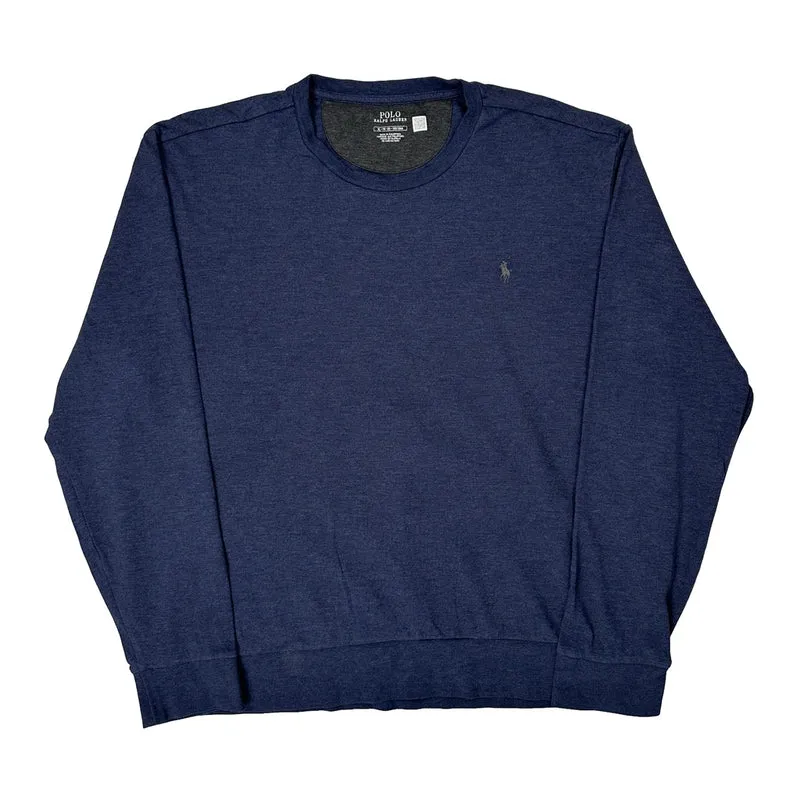 Polo By Ralph Lauren Sweatshirt - XL Blue Cotton