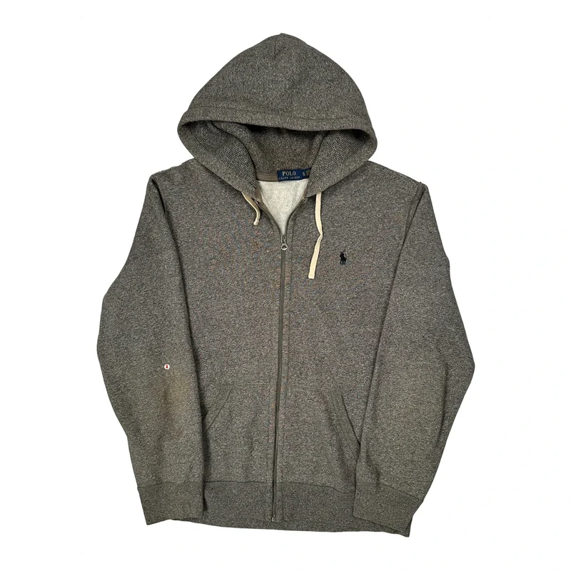 Polo By Ralph Lauren Hoodie - XL Grey Cotton