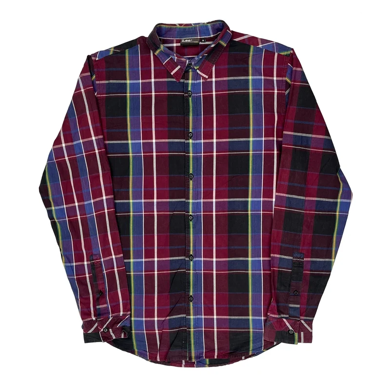 Lee Checked Shirt - Medium Multicoloured Cotton