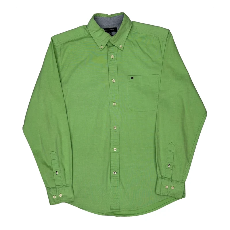 Tommy Hilfiger Shirt - Small Green Cotton