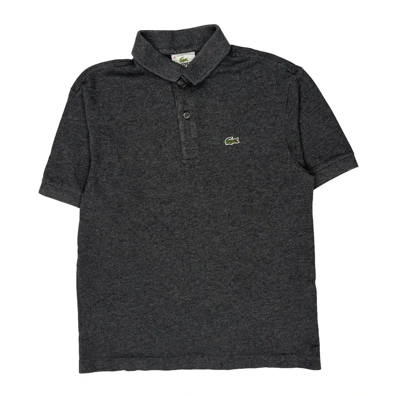 Age 14 Lacoste Polo Shirt - Large Grey Cotton