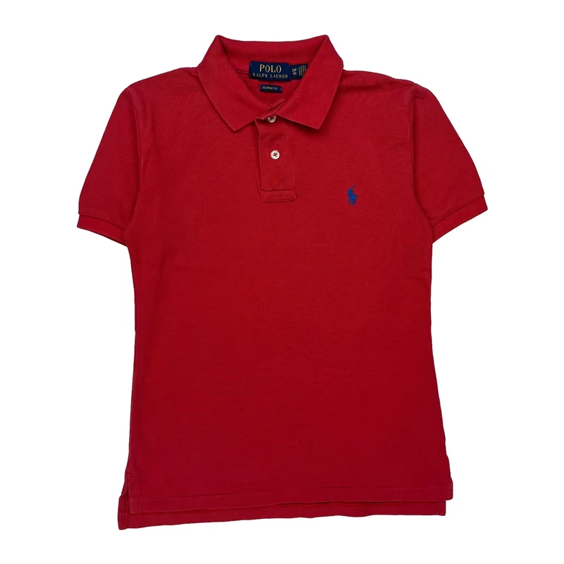 Age 8 Polo By Ralph Lauren Polo Shirt - Small Red Cotton