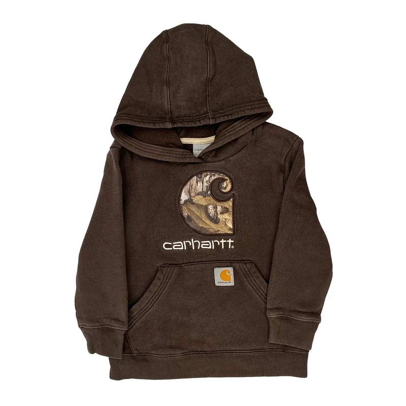 Age 4 Carhartt Hoodie - Small Brown Cotton