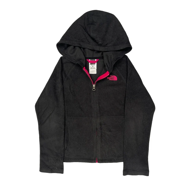 Age 7-8 The North Face Hoodie - Small Black Polyester