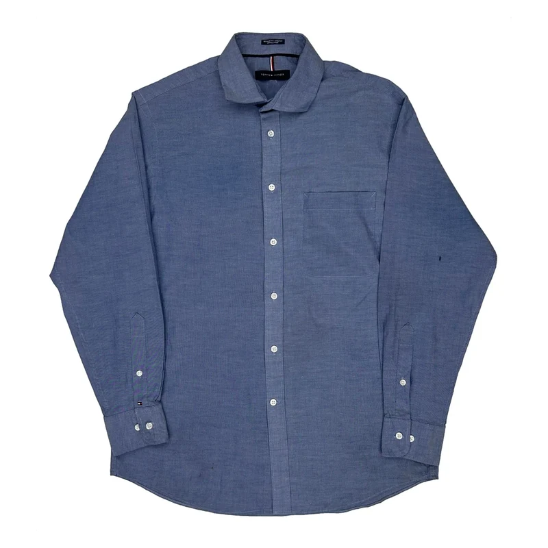 Tommy Hilfiger Shirt - Medium Blue Cotton