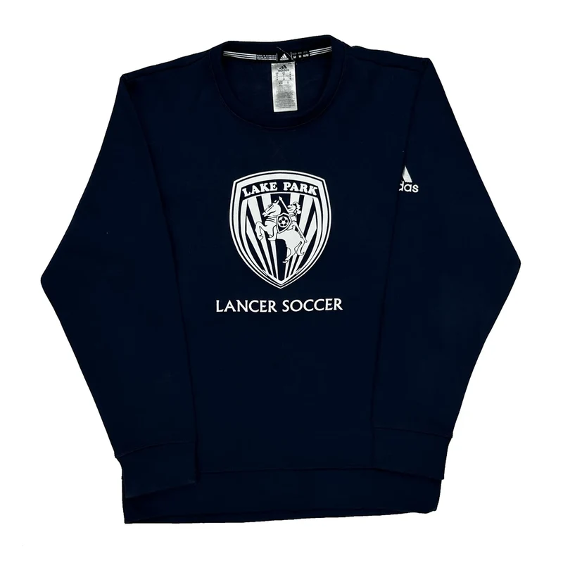 Lancer Soccer Adidas Graphic Sweatshirt - Medium Navy Cotton