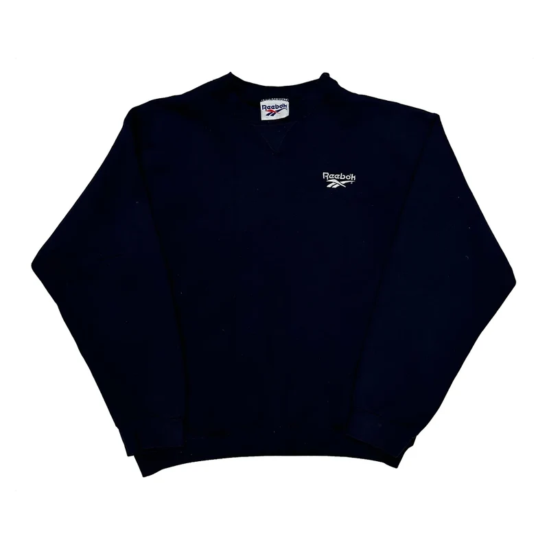 Reebok Sweatshirt - XL Navy Cotton