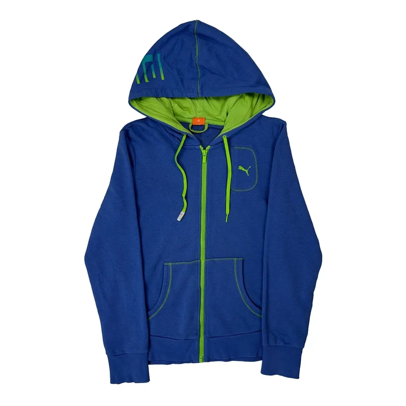Puma Hoodie - Medium Blue Cotton