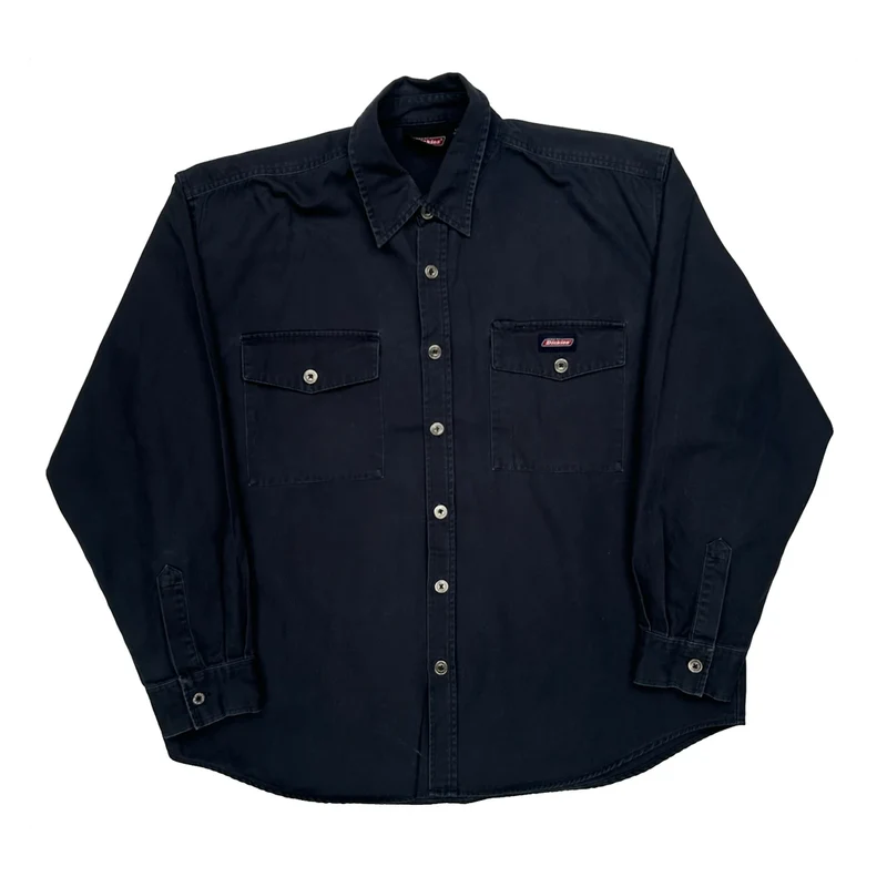 Dickies Shirt - XL Black Cotton Blend