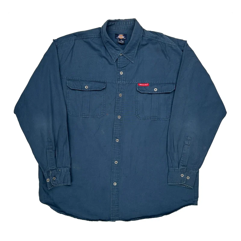 Dickies Shirt - XL Blue Cotton