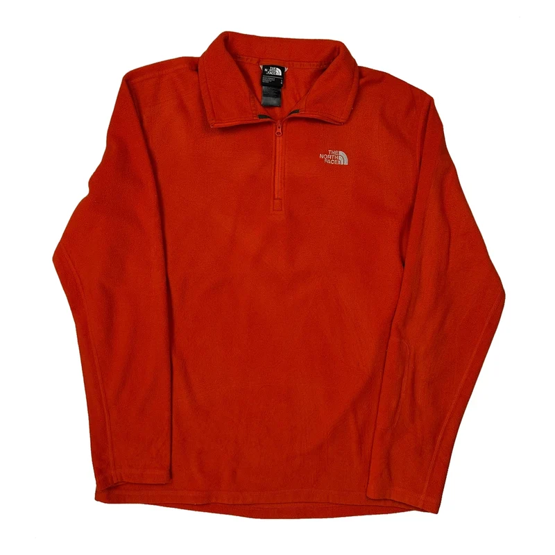 The North Face Fleece - Large Orange Polyester