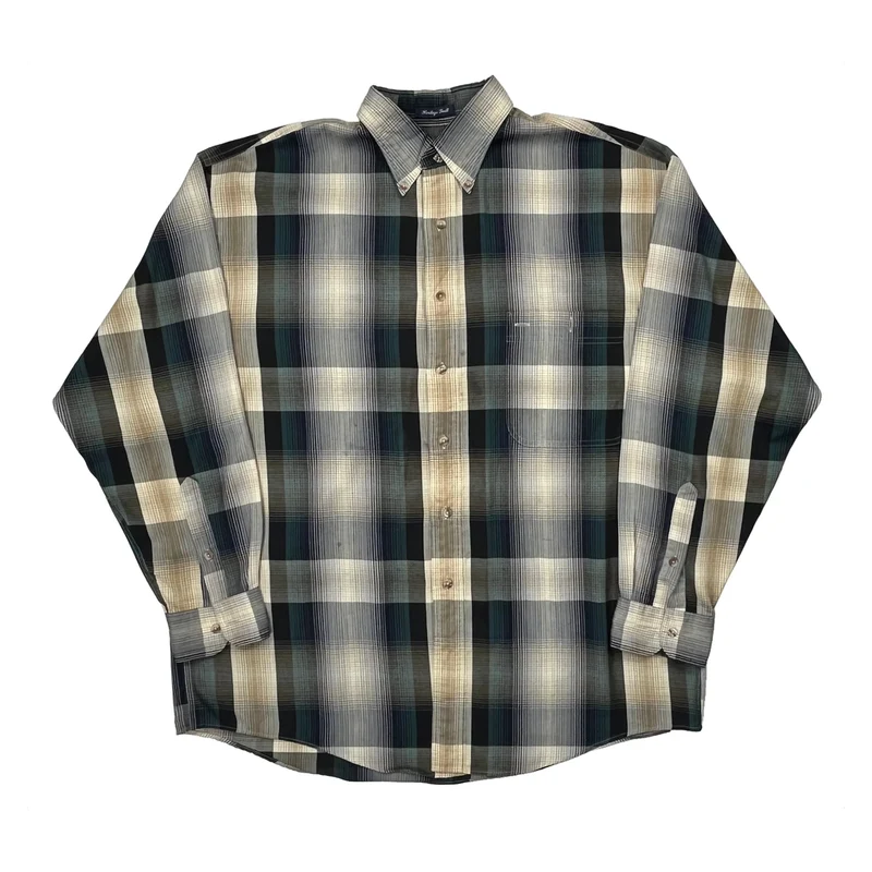 Made In USA Gant Checked Shirt - Large Multicoloured Cotton