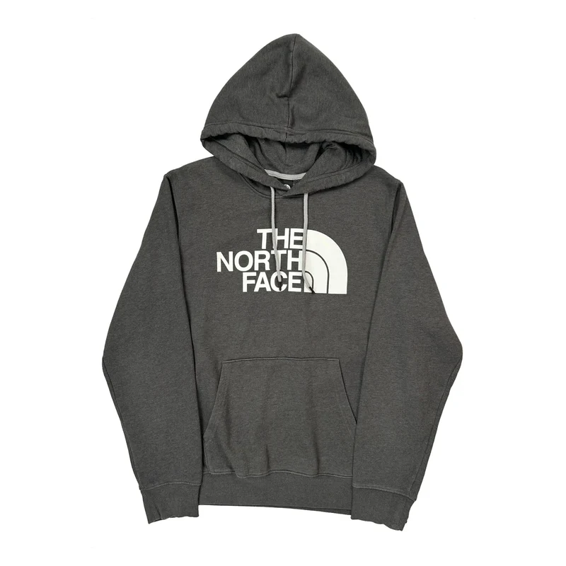 The North Face Hoodie - Large Grey Cotton