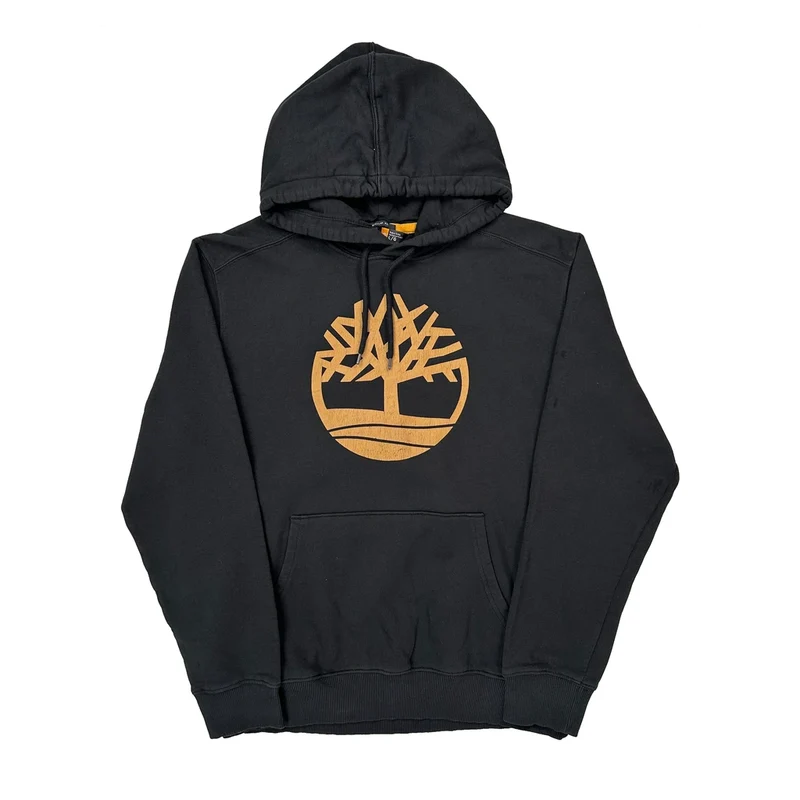 Timberland Hoodie - Large Black Cotton
