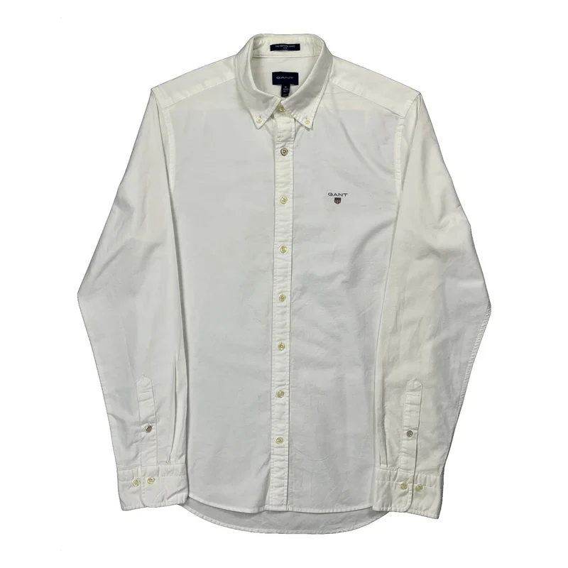 Gant Slim Shirt - Medium White Cotton