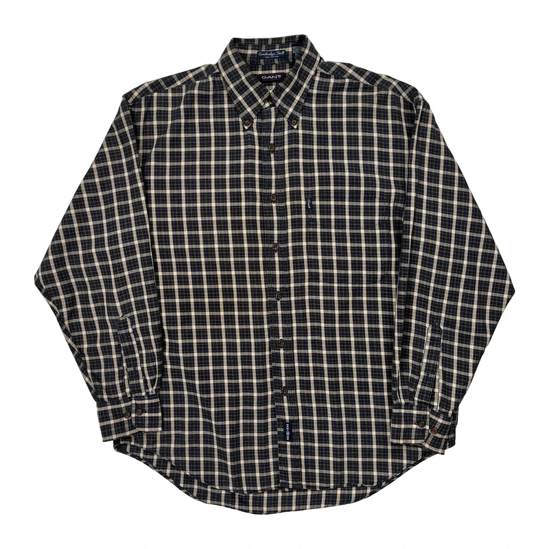 Gant Checked Shirt - Medium Blue Cotton