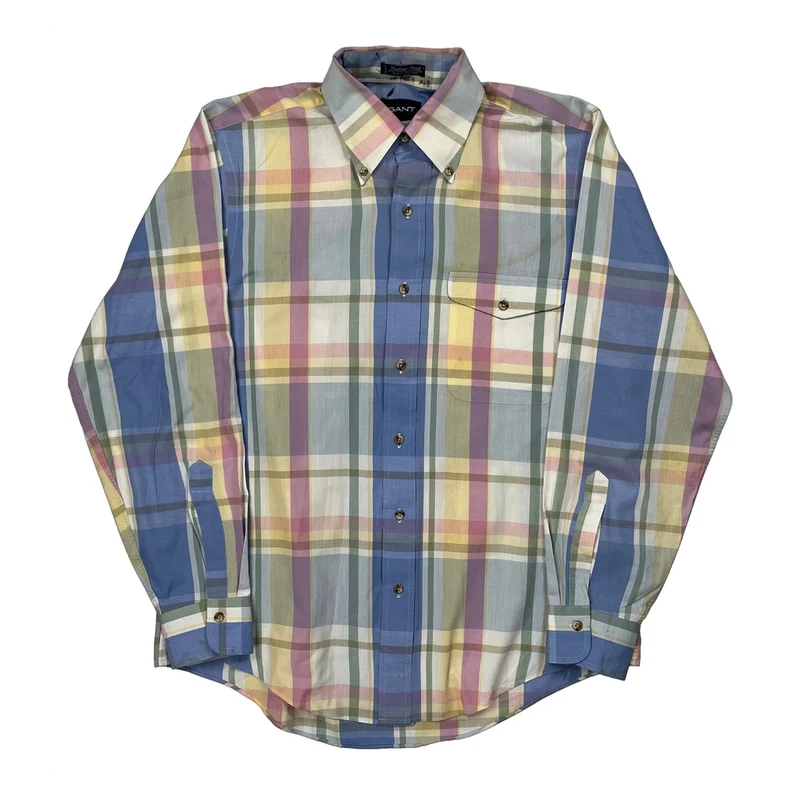 Gant Checked Shirt - Medium Multicoloured Cotton