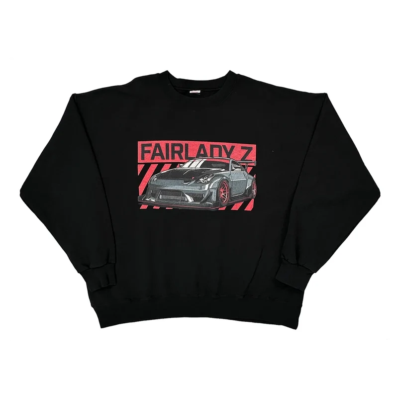 Fairlady Z Unbranded Graphic Sweatshirt - XL Black Cotton