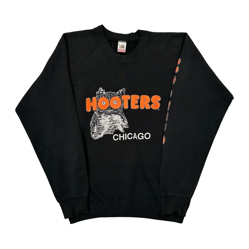 Chicago Fruit Of The Loom Graphic Sweatshirt - XL Black Cotton Blend